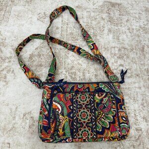 Vera Bradley Crossbody Bag Womens Paisley Floral Quilted Purse Shoulder Handbag